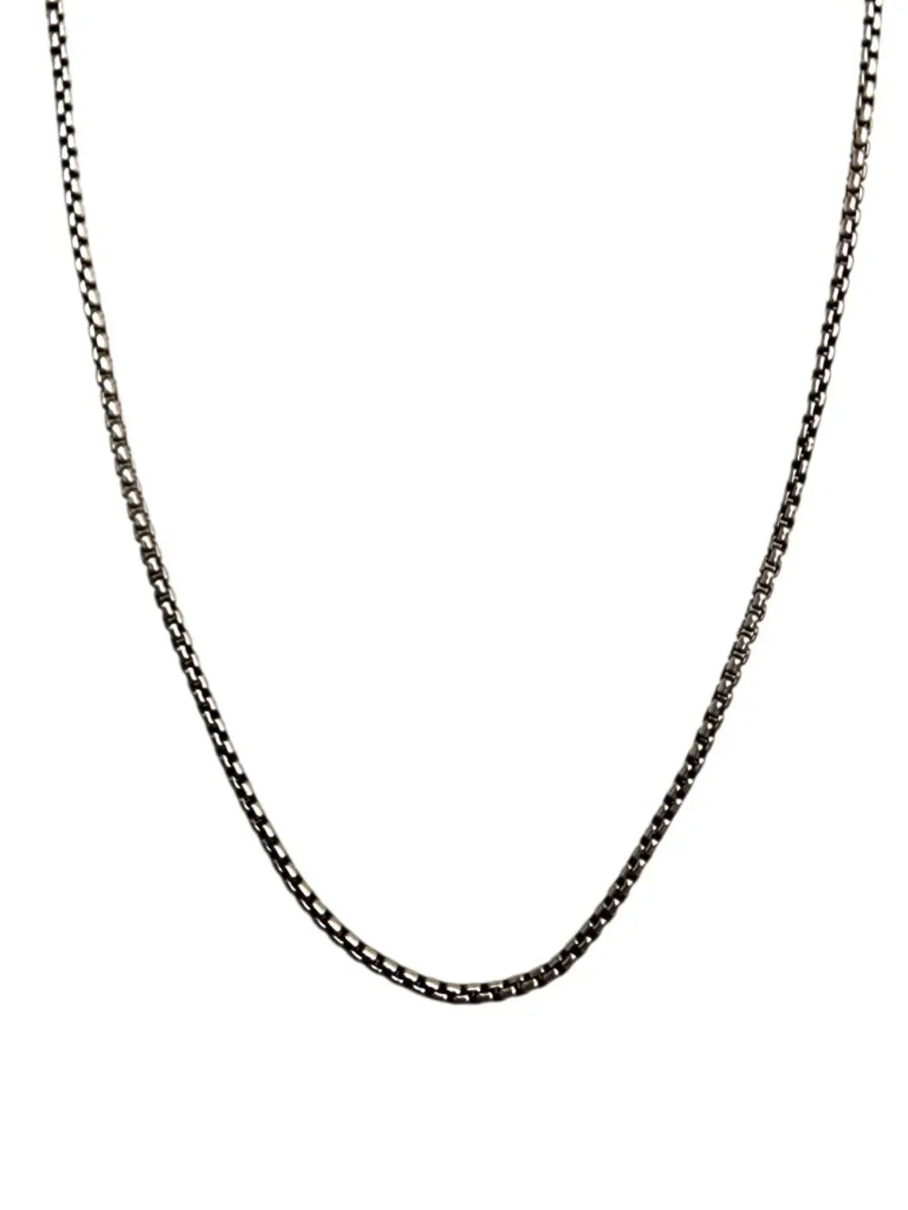 David Yurman Sterling Silver 1.7mm Adjustable Chain Necklace 163/4